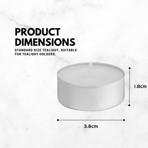 Prices Patent Candles White Tealights Bag Unscented Pack of 50/100/200/300/600 - Picture 24 of 49