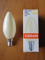 Osram Bellalux Kerze Citr 40 Soft Citron E14 40W Bella Made In France Dimmbar