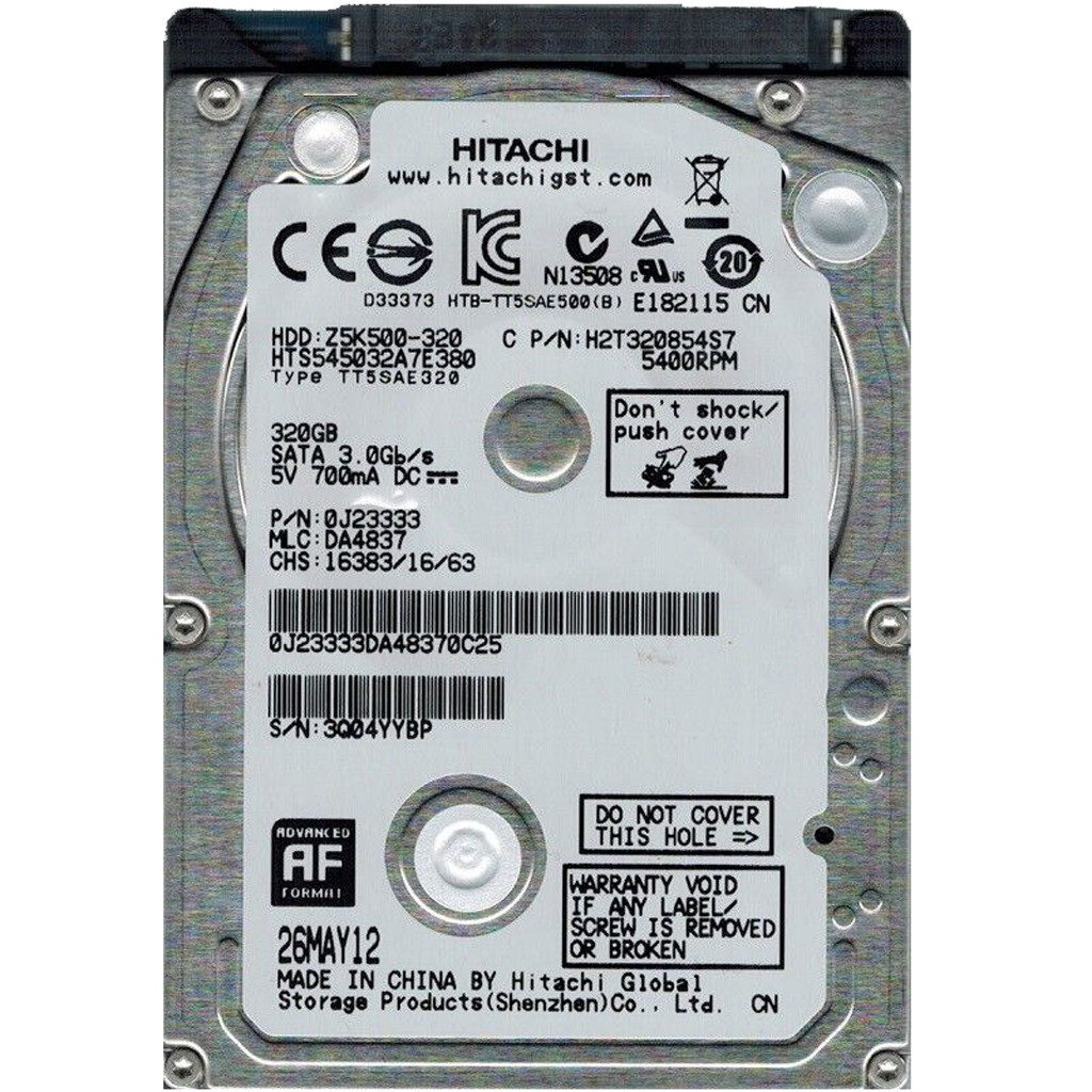 Hitachi 320GB HTS545032A7E380 5400RPM SATA 2.5