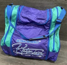 VTG Ultra Wheels Inline Skate Bag Katarina Gold 90s Purple Green