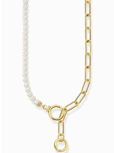 Thomas Sabo KE2193-445-14 collana da donna Perlacoltivate d'acqua dolce e cat... - Foto 1 di 3