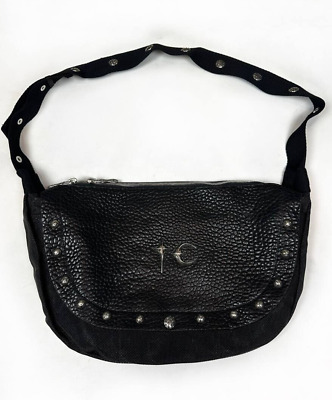 Thug Club Black Leather Dragon Messenger shoulder Bag mm6 Thug Club Black Leather Dragon Messenger shoulder Bag mm6