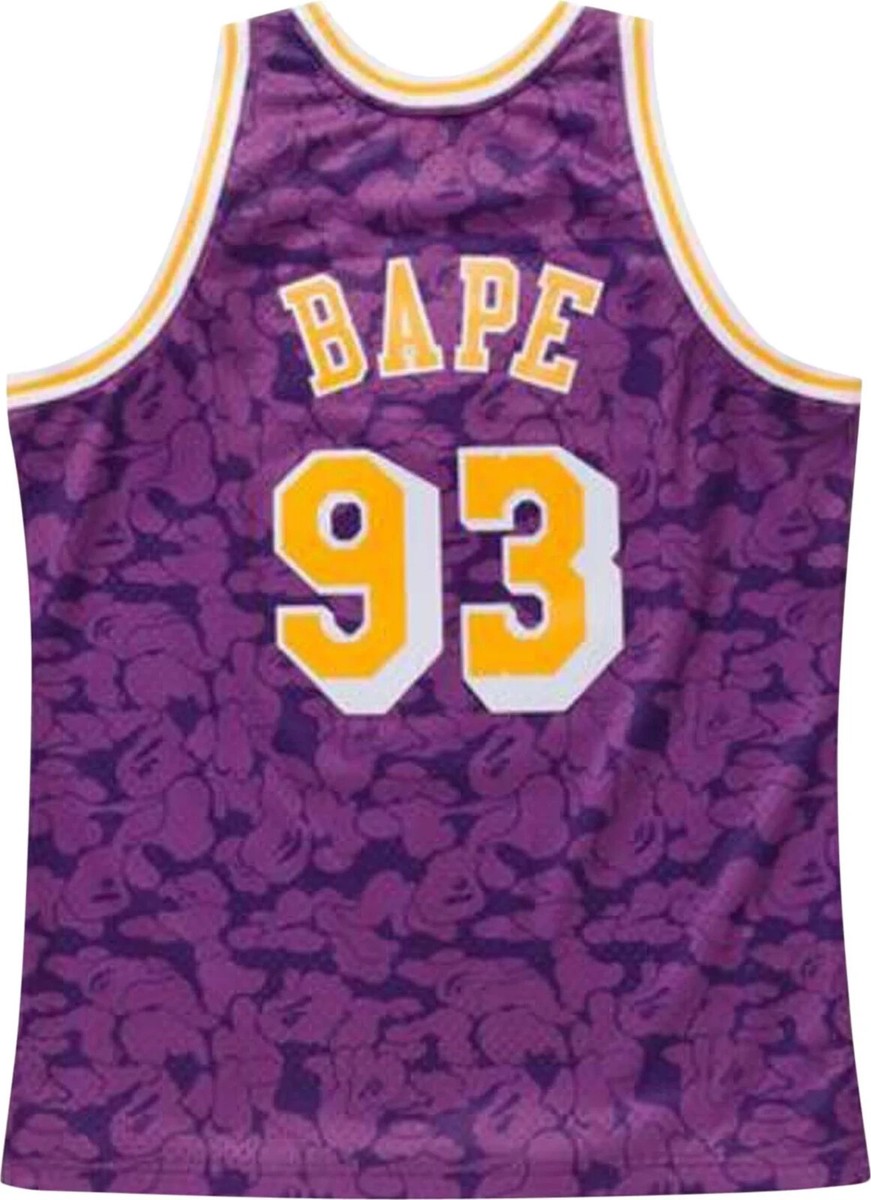 A BATHING APE - BAPE X NBA スポーツベスト LAKERS BAPE x Mitchell & Ness Lakers ABC Basketball Swingman Jersey