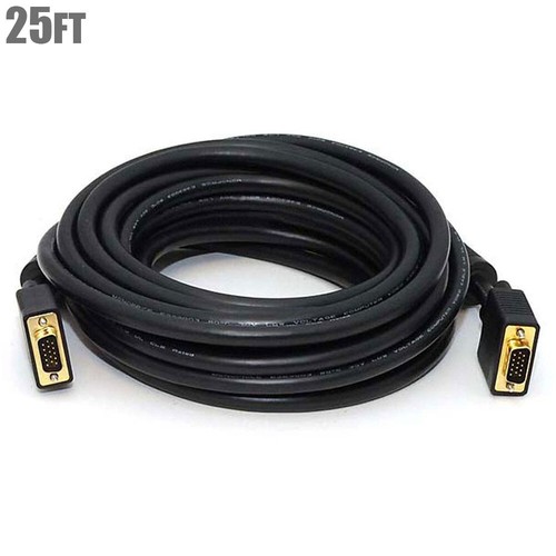 15-100FT Super VGA SVGA DB15 HD15 Male to Male Cable w/ Ferrites CL2 PC Monitor - Picture 3 of 7