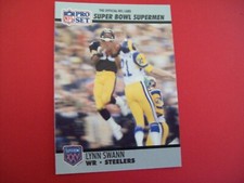 LYNN SWANN PITTSBURGH STEELERS #52 1990 SUPER BOWL SUPERMEN FOOTBALL HOF