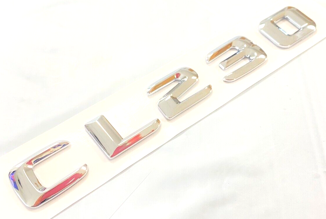 1X CL230 CHROME FOR MERCEDES REAR TRUNK EMBLEM BADGE NAMEPLATE DECAL NUMBERS