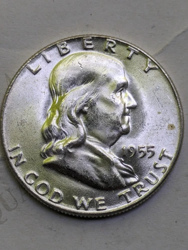 1955  Franklin uncirculated  beauty This Exact Coin   free combined shipping