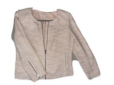 J Crew Gilded Tweed Blazer Jacket Corkscrew Collar Size 6