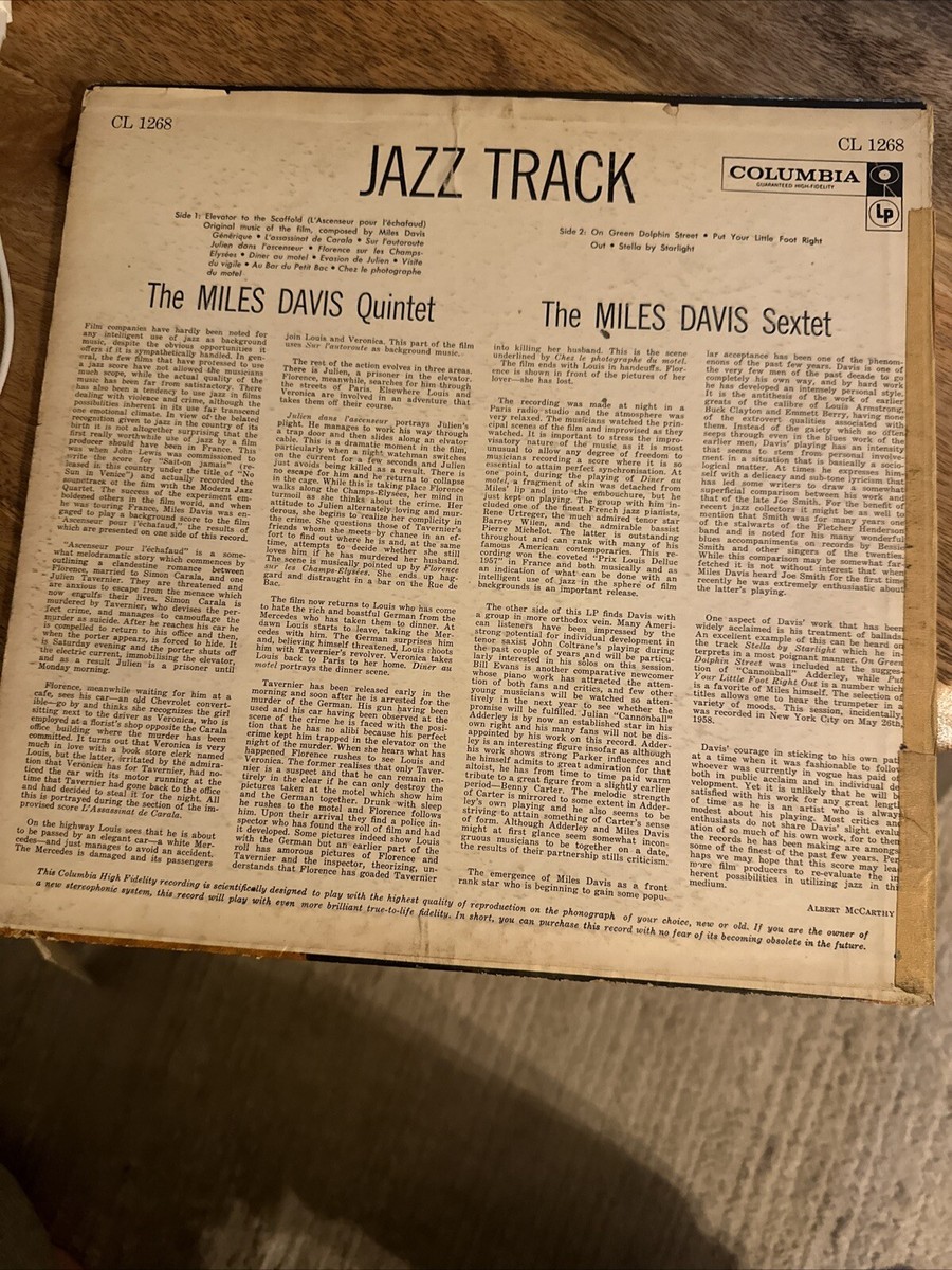 US盤MONO/MILES DAVIS/「JAZZ TRACK」 Miles Davis – Jazz Track – Vinyl (Pitman Pressing, LP, Mono