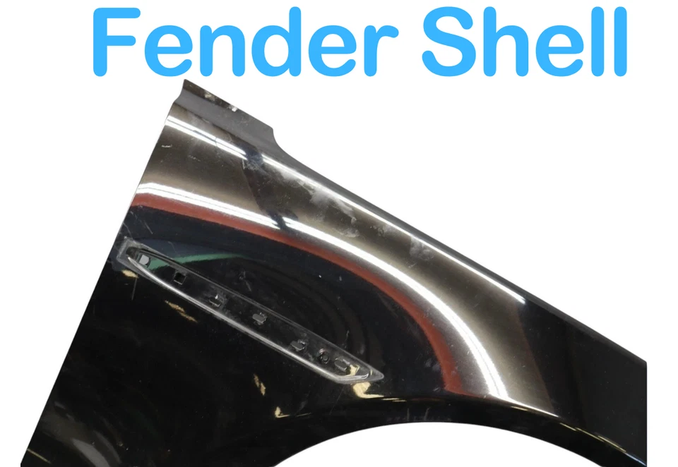 10-19 Jaguar X351 XJ XJL panel de guardabarros delantero derecho del lado del pasajero negro OEM Foto 2 de 4