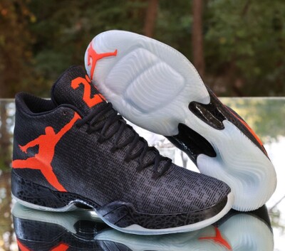 Nike Air Jordan 29 Team Orange 2014 Men's Size 13 Black Grey