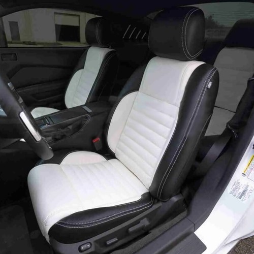 FOR 2012-2014 FORD MUSTANG COUPE MOTOPTES CUSTOM CAR SEAT LEATHER COVERS DURABLE - Bild 4 von 52