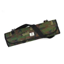 Mercer Culinary Camouflage Heavy-Duty Hook-and-Loop 7- Knife Storage Roll