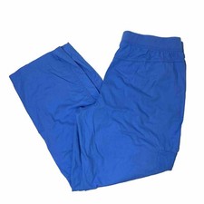 Chicos Weekends Womens Capri Pants Blue Cotton Coastal Beach Comfort Waistband 1