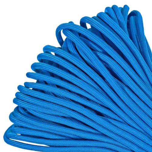550 LB Parachute Rope Paracord Blue Colors 10' 25' 50' 100' Feet Length Options - Picture 3 of 17