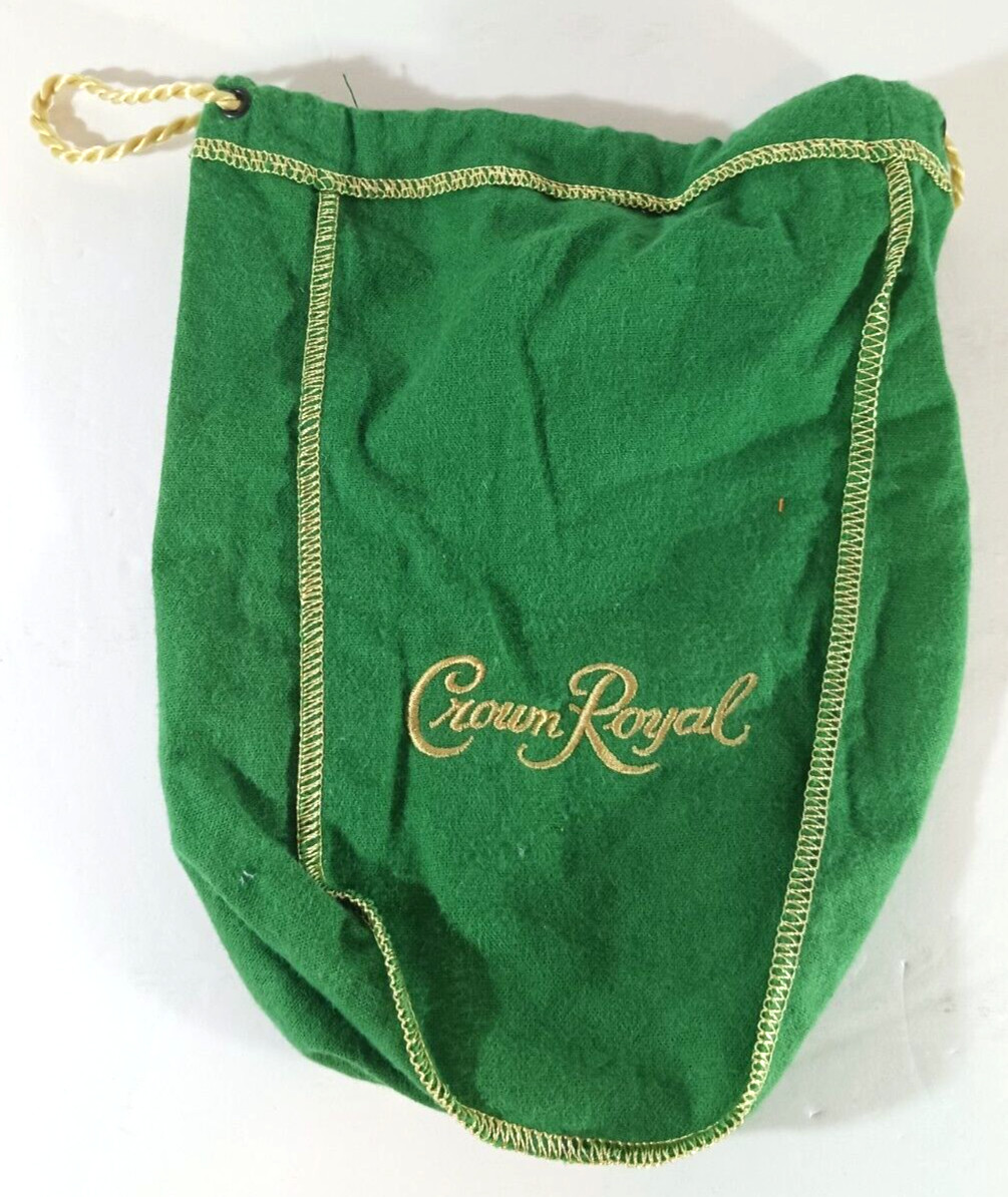 CROWN ROYAL BAG 750 ml GREEN Shooter Medium Size 9