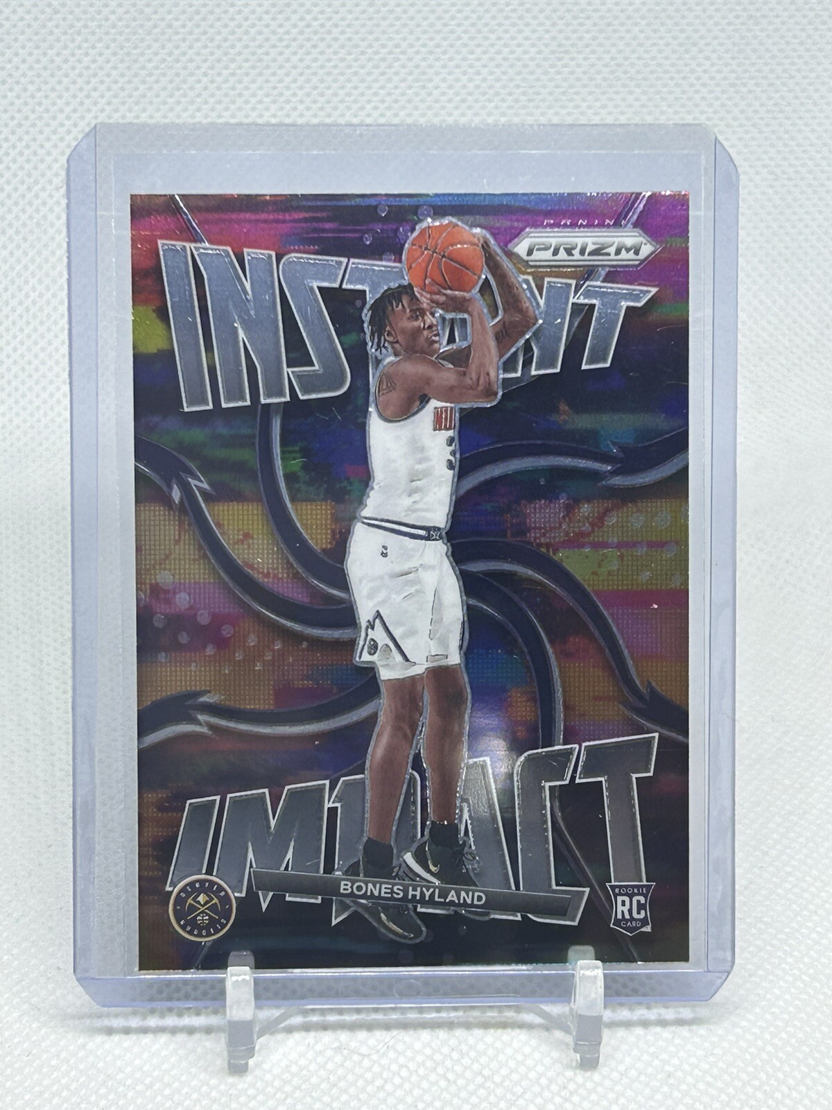 Bones Hyland 2021-22 Panini Prizm INSTANT IMPACT Rookie Insert Card (no.6)