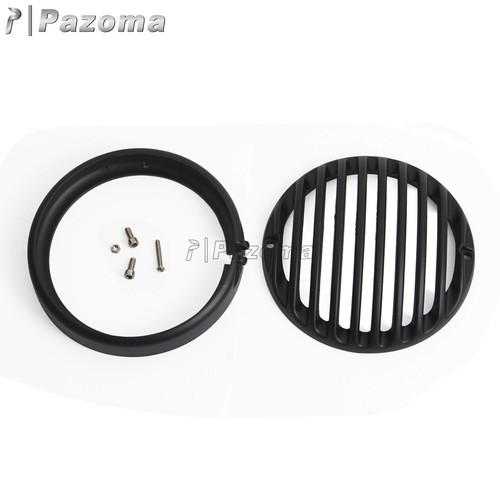 For Harley Dyna Softail Sportster XL 5.75''Headlight Grill Guard Cover 2004-2014 - Picture 5 of 7