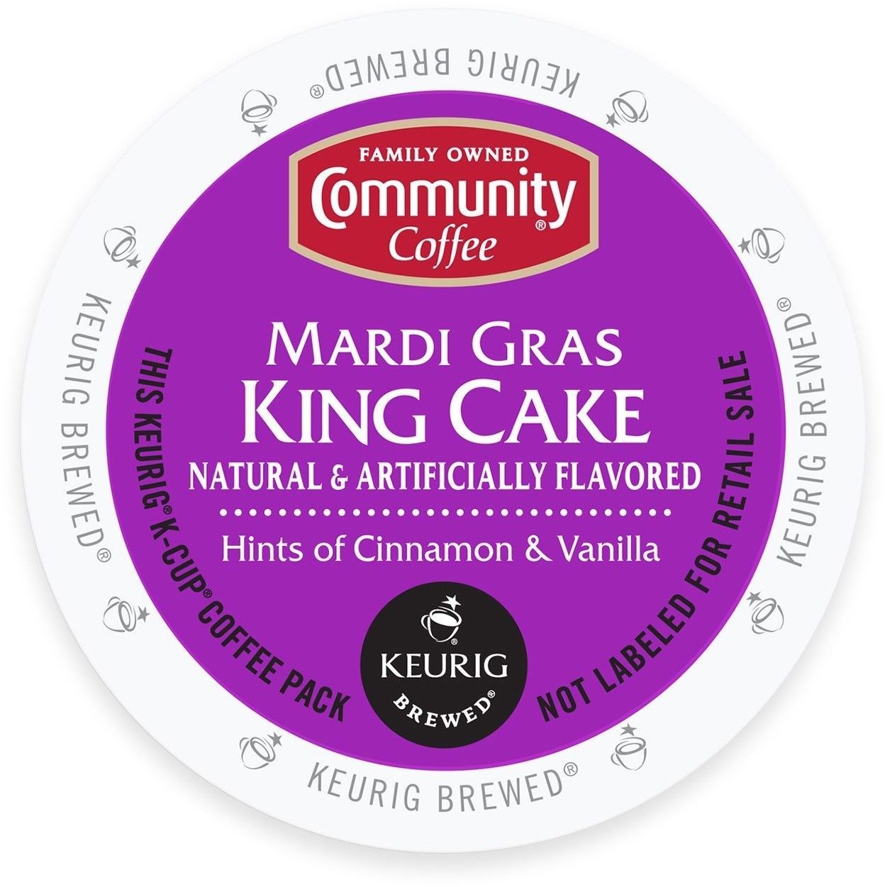 Community Coffee Mardi Gras King Cake Coffee 54 to 162 Keurig K cups