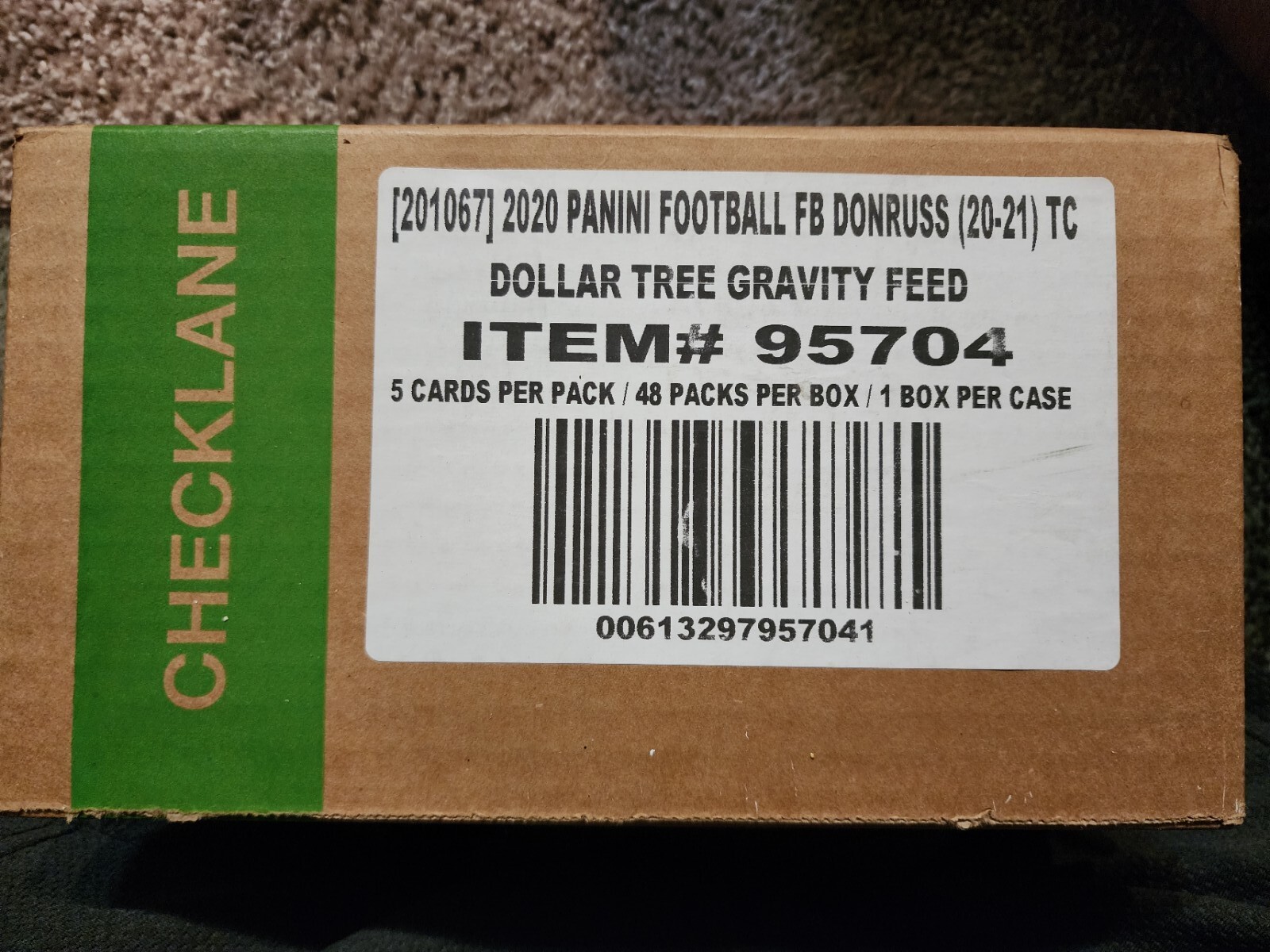 2020 Donruss NFL Football Dollar Tree Gravity Feed Box. 48 Packs / Box