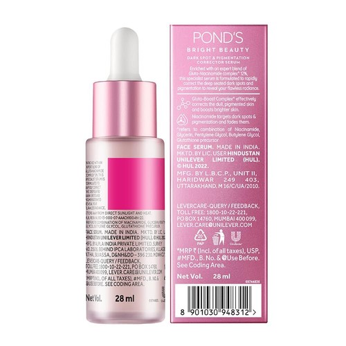 Pond's Bright Beauty Anti Pigmentation Face Serum - 28 ml Free Shipping - Picture 2 of 7