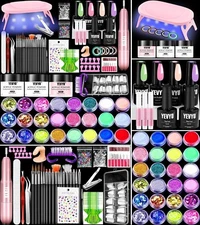 Kit De Unas Acrilicas Completo Manicura Uñas De Colores Una Postizas Uñas Acríli