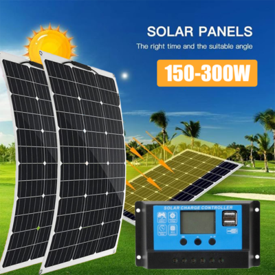 complete Solar System Offgrid 300W Solar Panel Kit Solar Generator for  Home | eBay