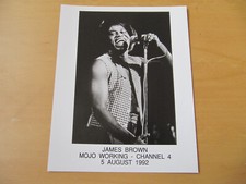 JAMES BROWN - UK PROMO PRESS PHOTO - 10 x 8 INCHES (Q)