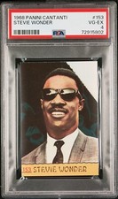 Sticker cantanti 1968 #153 Stevie Wonder PSA 4