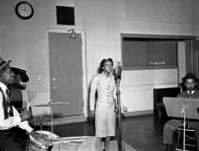 John Kirby and His Orchestra with jazz singer Maxine Sullivan pe 1940s Photo 2