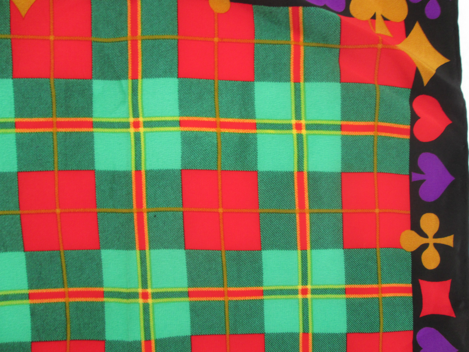 Foulard Tour De Cou En Soie CODELLO - Modèle Vintage Noir - Foulard Carré / Bandana