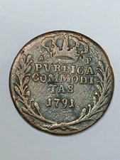 FERDINAND IV DI BORBONE 3 TORNESI 1791 RARE KINGDOM OF NAPLES