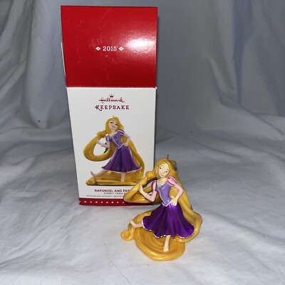 HALLMARK Keepsake 2015 Princess RAPUNZEL AND PASCAL DISNEY Tangled Ornament MIB