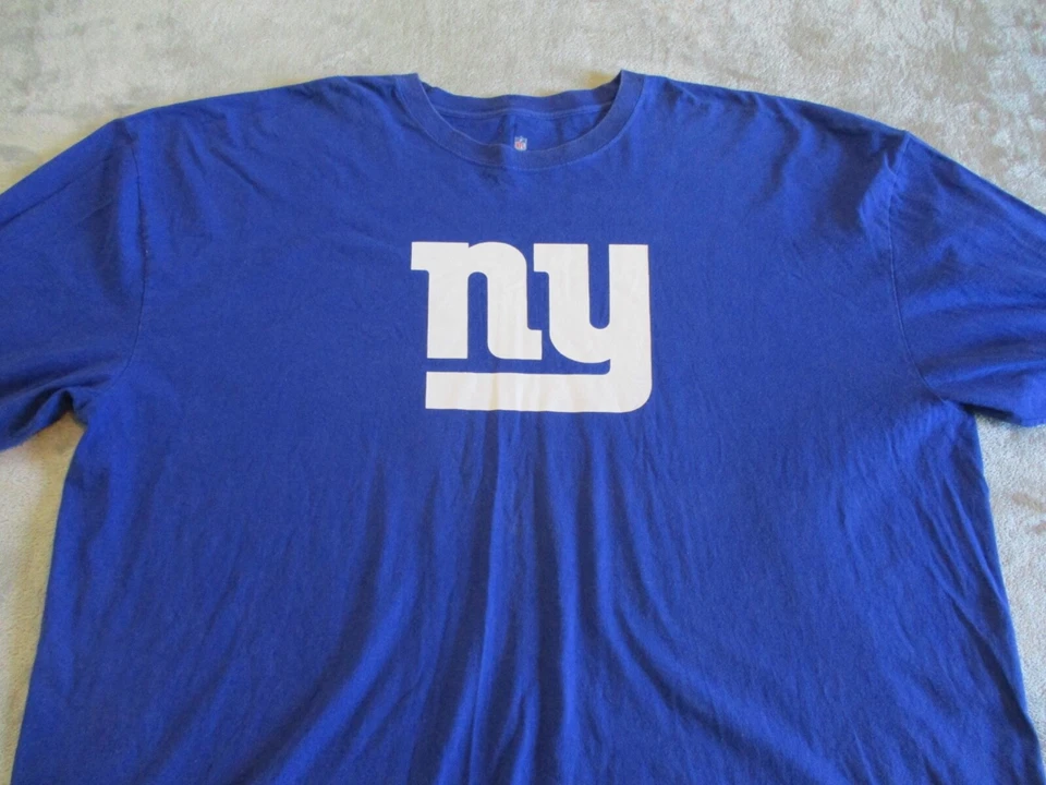 Camisa De Colección New York Giants Para Hombres XXXXXL Azul Tuck 91 NFL Fútbol Manga Larga Foto 3 de 4