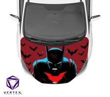 Gotham Bat Beyond Comic Hood Wrap Weatherproof 3M Cast Vinyl Decal 60" x 50"