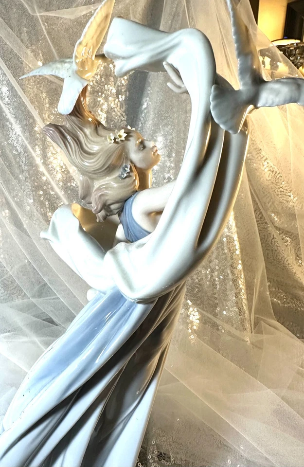 Lladro NEW HORIZONS, #6570 Porcelana Brillante, Colección Millenium, Raro con CAJA Foto 4 de 4