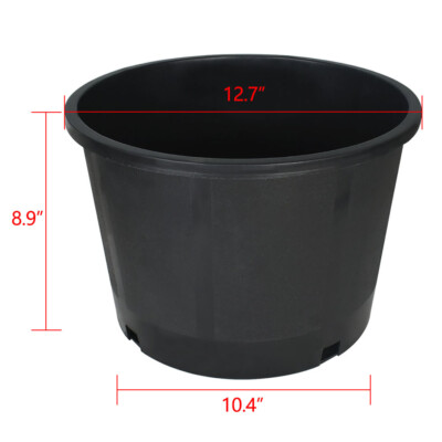 #ad #ad Heavy Duty Premium Black Plastic Nursery Plant Container Garden Planter Pot $26.12