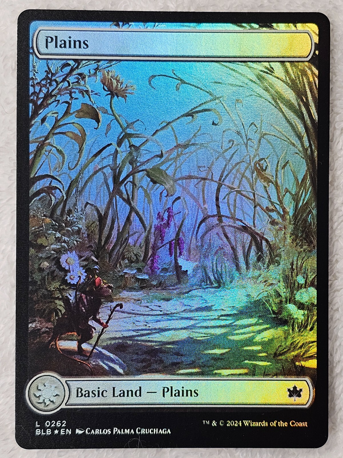 MTG Plains (0262) FOIL - Bloomburrow (BLB) Magic Gathering Card LAND NM