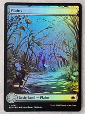 MTG Plains (0262) FOIL - Bloomburrow (BLB) Magic Gathering Card LAND NM