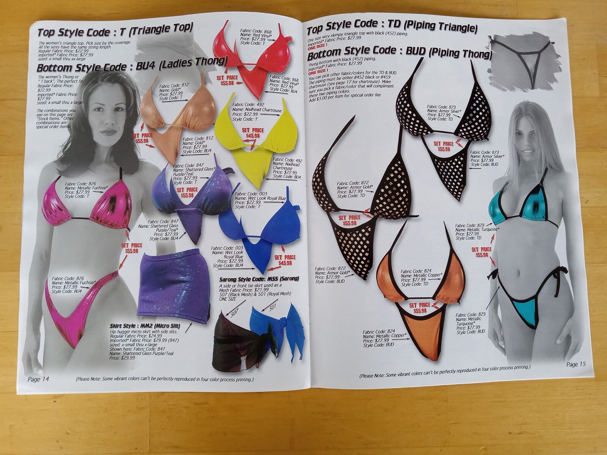 Vintage SkinZ 2000 Swimwear CATALOG | eBay