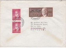 1962 Sweden cover sent from Stockholm to Birmingham England
