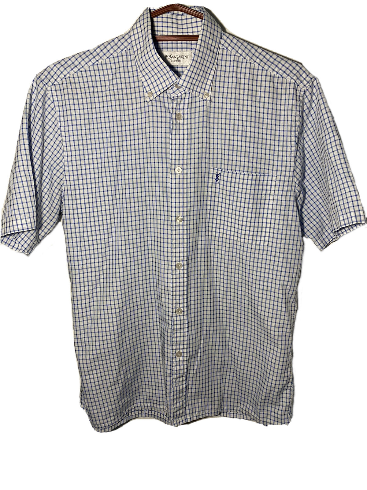 Camicia blu YSL Yves Saint Laurent taglia M