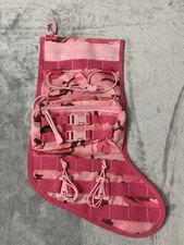 Military Tactical Black Christmas Stocking Utility Speed Track PINK Camo