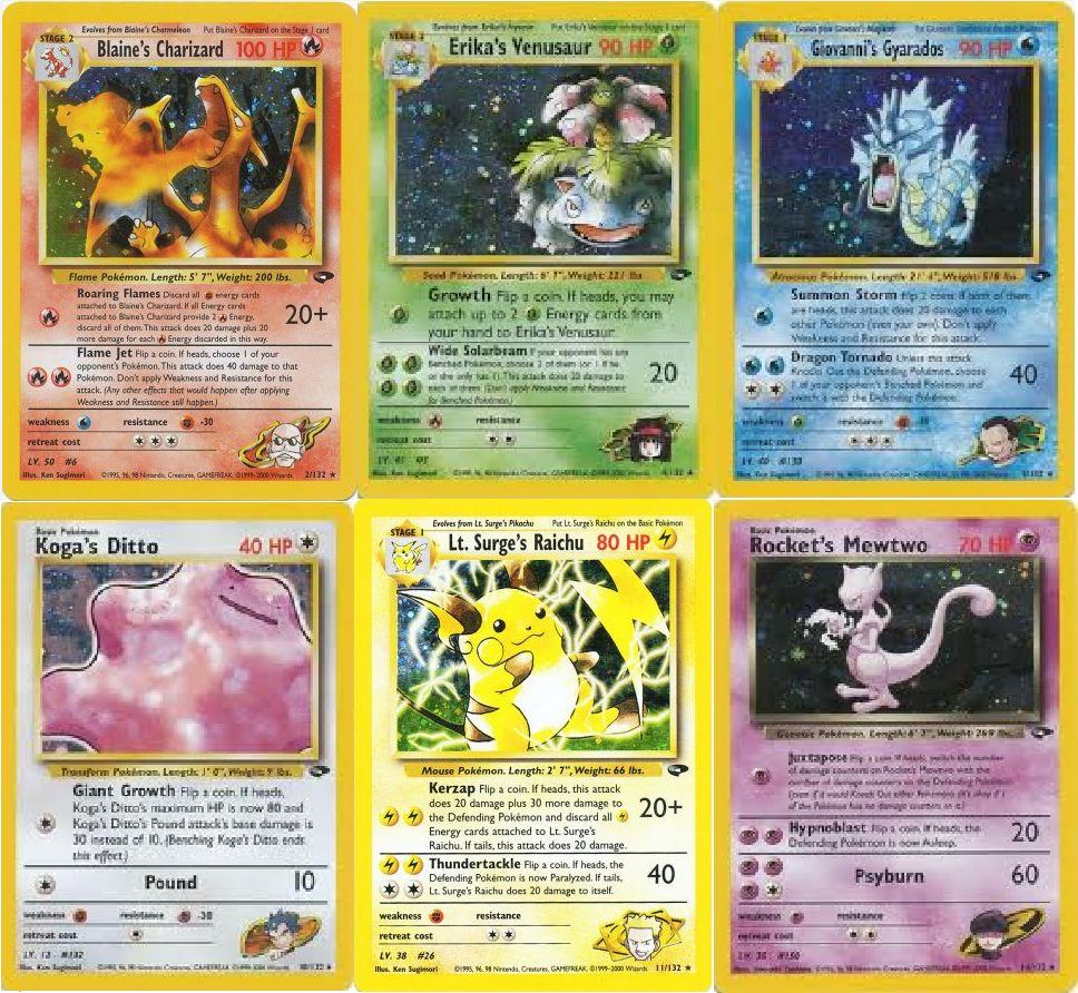 pokemon cards gym challenge Gym Challenge Complete Master Set (132/132) 2000 main image 1