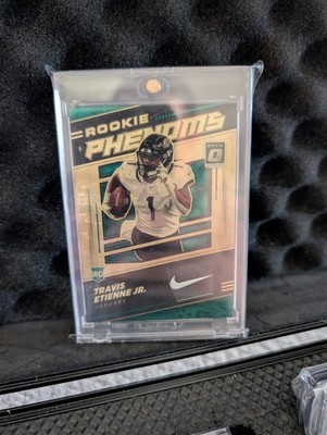 2021 Optic Travis Etienne Jr Rookie Phenoms Gold Vinyl 1/1 One Of One Nike Patch