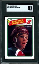 1988-89 OPC O PEE CHEE Hockey #122 Brendan Shanahan HOF Rookie SGC 8 NM-MT RC