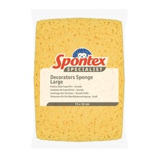 Spontex Decorators Sponge | Large: 15 x 12 cm | For Washing Walls, Beige 