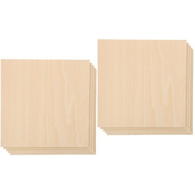 2 Pieces Craft Blanks Show for Home Decor Hardwood Planks Crafts