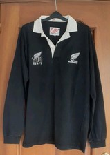 New Zealand All Blacks Rugby Shirt 1992 Cotton Traders Centenary Jersey XL (L)