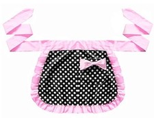 CRB Fashion Womens Kitchen Baking Waist Pocket Half Bistro Kitchen Light Pink